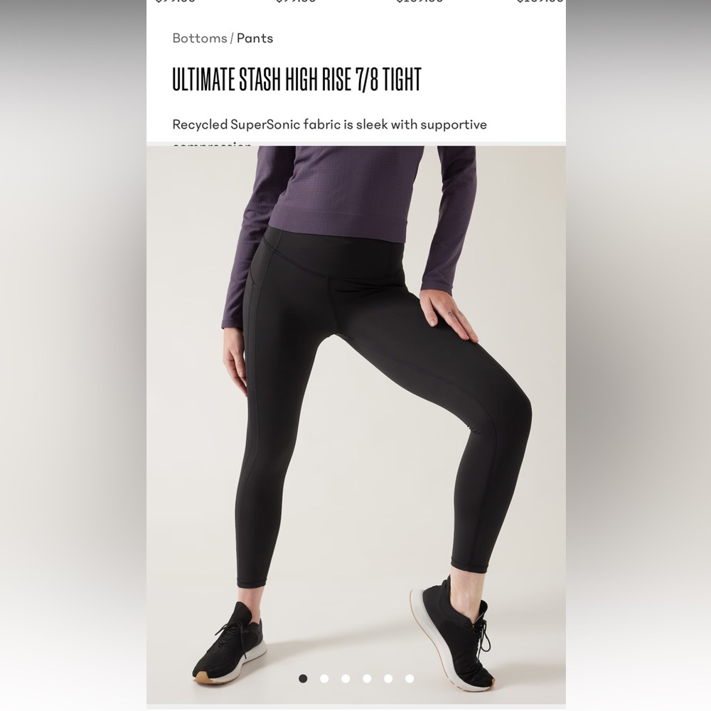 Athleta Black Ultimate Stash Tight Leggings